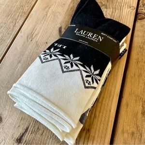 Lauren Ralph Lauren 6 Pairs Soft Comfort Women’s Socks
